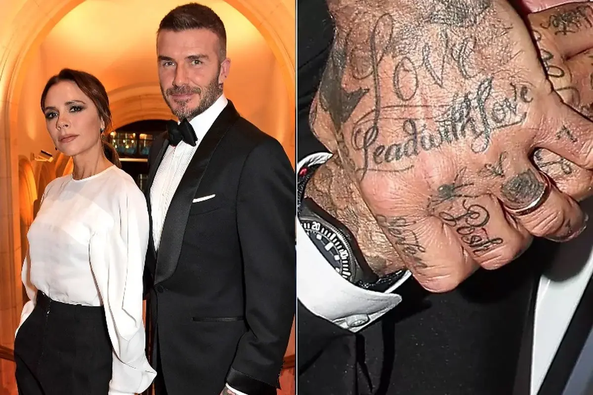 ابراز عشق دیوید بکام به همسرش با یک تتوی جدید!