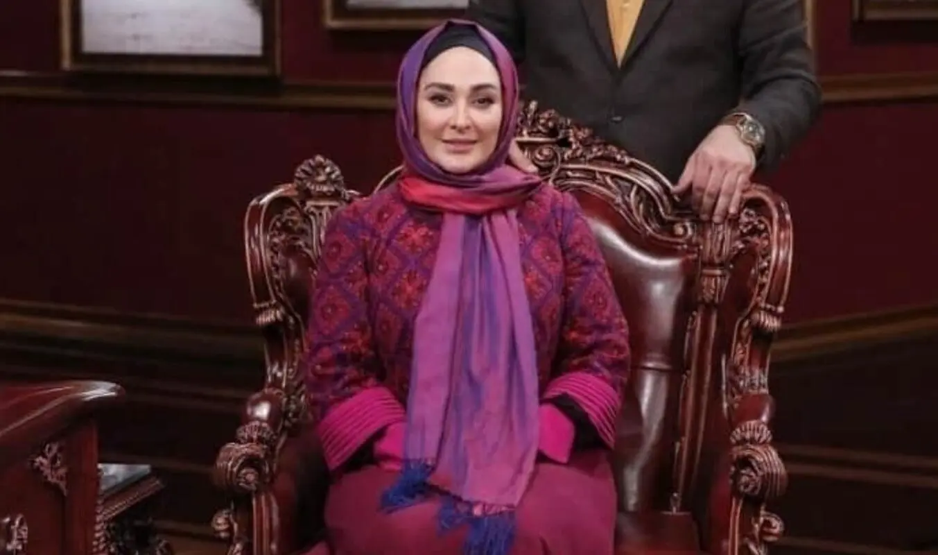 کت و شلوار زنانه مجلسی الهام حمیدی ترکاند / استایل آبی و سفید خاص + عکس