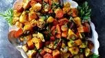 سالاد سبزیجات کبابی: یک غذای رنگارنگ و سالم
