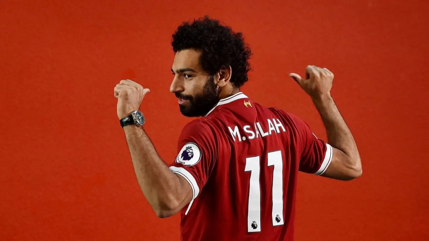 محمد صلاح، همسر و فرزندانش در یک قاب (عکس)