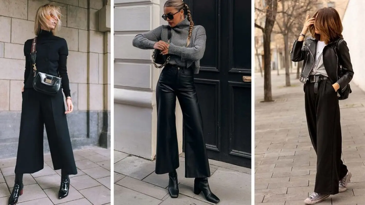 شلوار مشکی؛ برگ برنده‌ شما برای استایلی شیک در فصل سرد! 