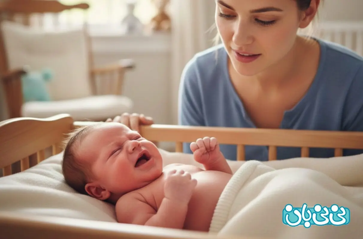 علت زور زدن نوزاد و قرمز شدن صورت چیست؟