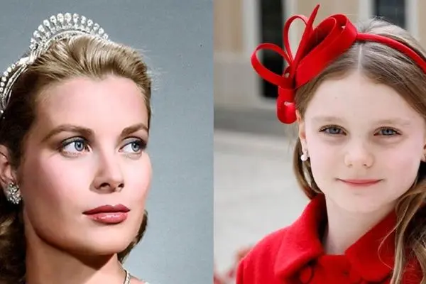 ببینید این دختربچه زیبا چگونه میخواهد مثل مادربزرگش گریس کلی باشد! (تصاویر)