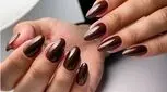 قهوه ای کروم، یک ترند لاکچری روی ناخن های شما! (تصاویر)