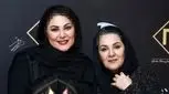 قابی ماندگار از ستاره و لاله خواهران هنرمند در آغوش مادر پیرشان 