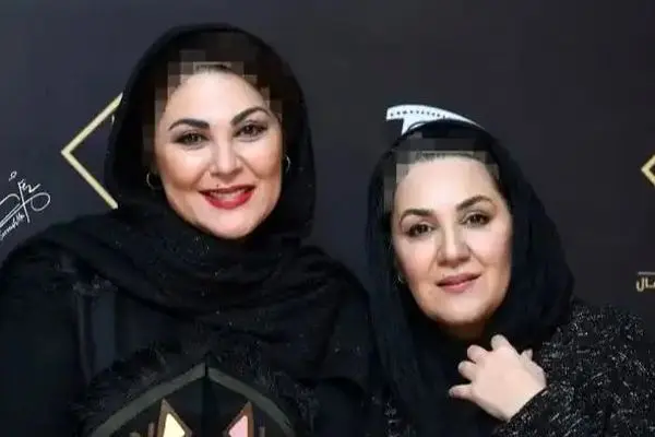 قابی ماندگار از ستاره و لاله خواهران هنرمند در آغوش مادر پیرشان 