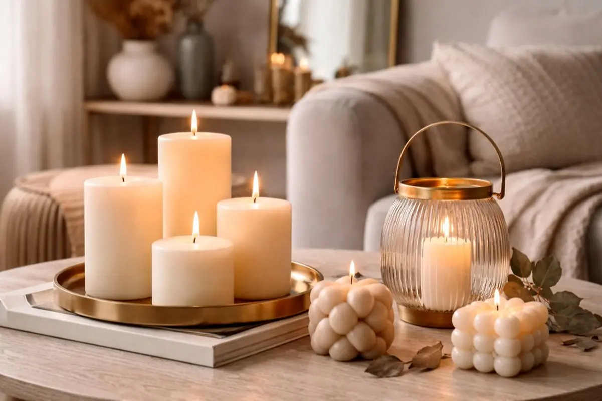استفاده از شمع برای دکوراسیون؛ راهکاری ساده برای ایجاد فضایی گرم و شیک