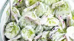 طرز تهیه سالاد خیار با سس خامه و شوید: یک پیش‌غذای تابستانی خوشمزه و سبک
