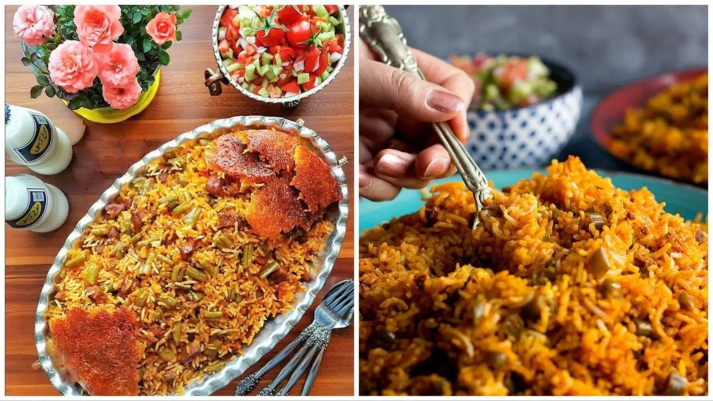 طرز تهیه قاطی پلو خوشمزه و خوشرنگ!