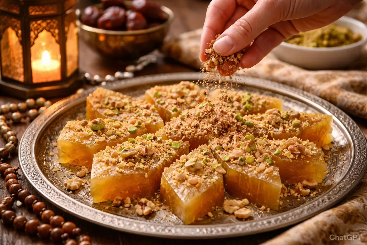 تهیه حلوا مسقطی عربی؛ گزینه‌ای عالی برای ماه رمضان