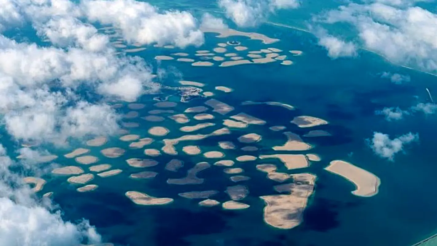 جزیره تازه تاسیس اماراتی ها در دبی شما را انگشت به دهان می کند / نهایت شگفتی و زیبایی (تصاویر)