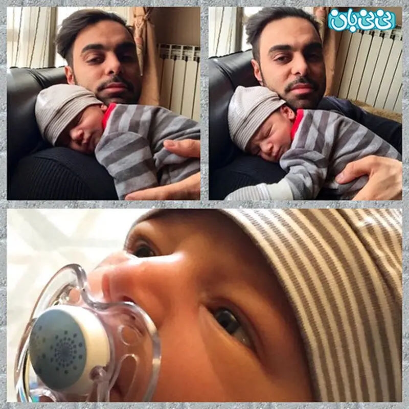 عکس مهدی ماهانی، همراه با برادرزاده‌اش