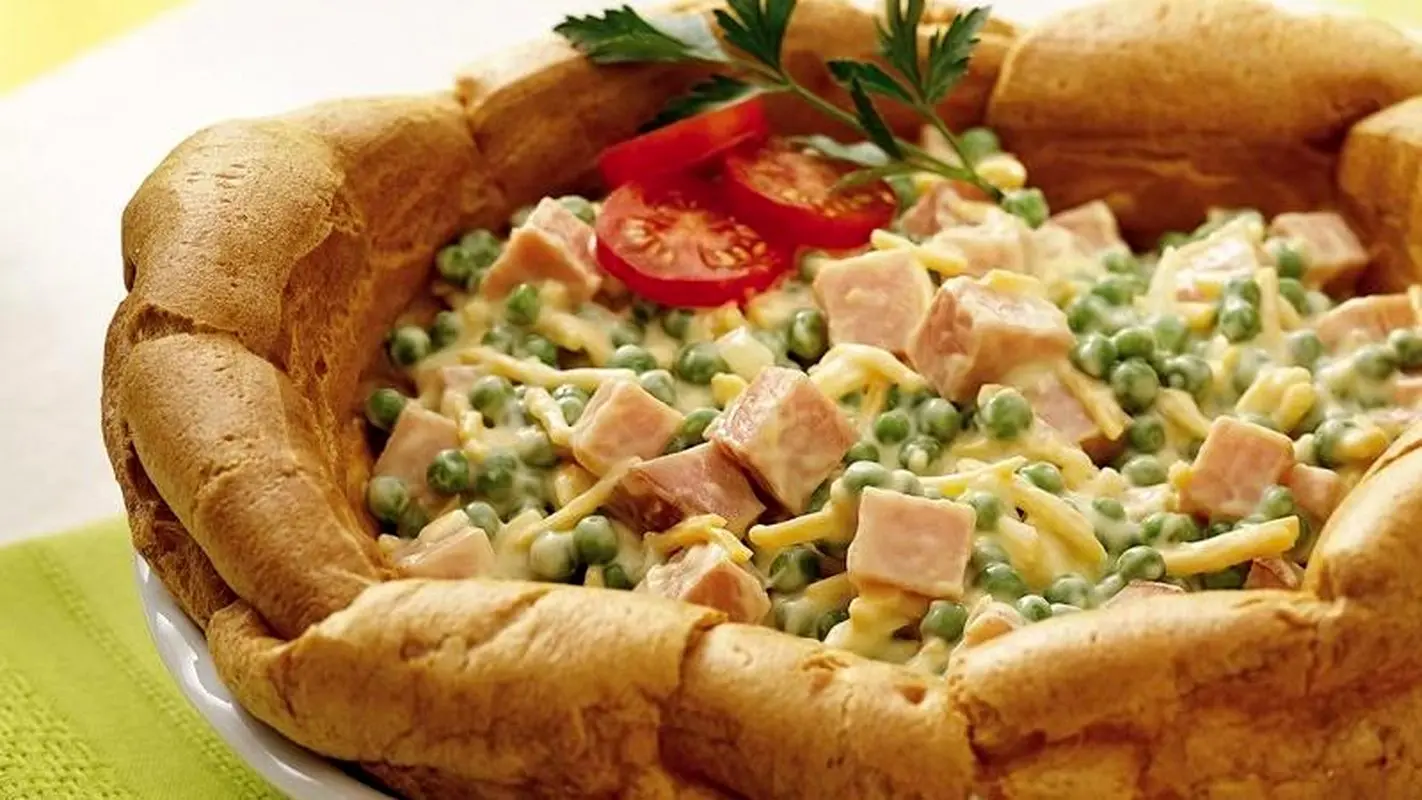 سالاد برای بچه ها، ترکیب خوشمزه پنیر و ژامبون