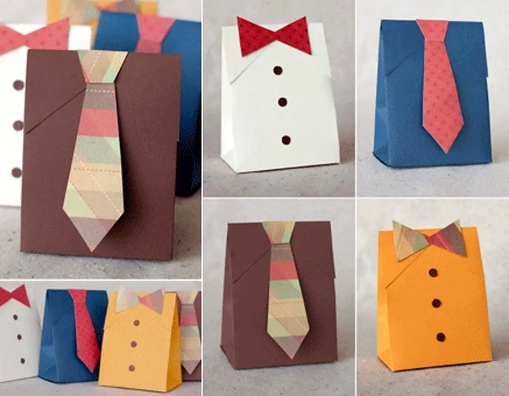 آموزش ساخت جعبه کادویی شبیه پیراهن