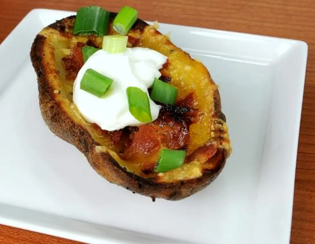 غذای خوشمزه برای کودکان، سیب زمینی تنوری با پنیر چدار