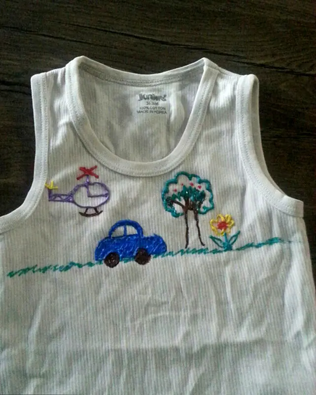 نحوه نقاشی لباس کودک