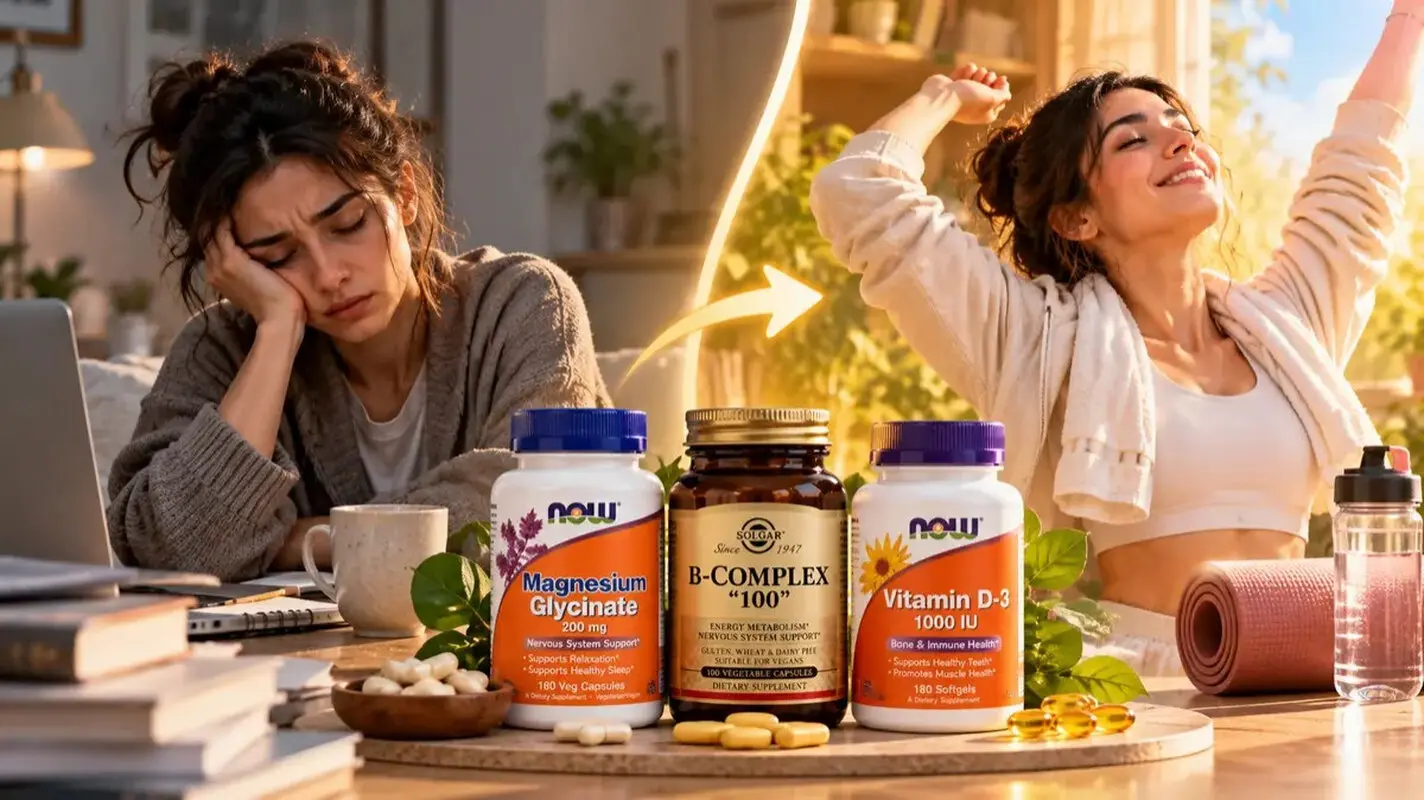 برای خستگی و بی‌حالی چه قرصی بخوریم؟ ۳ مکمل تقویتی برای افزایش انرژی