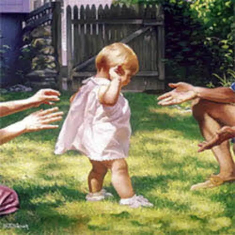 چند بازی با کودک، انگیزه ای برای راه رفتن