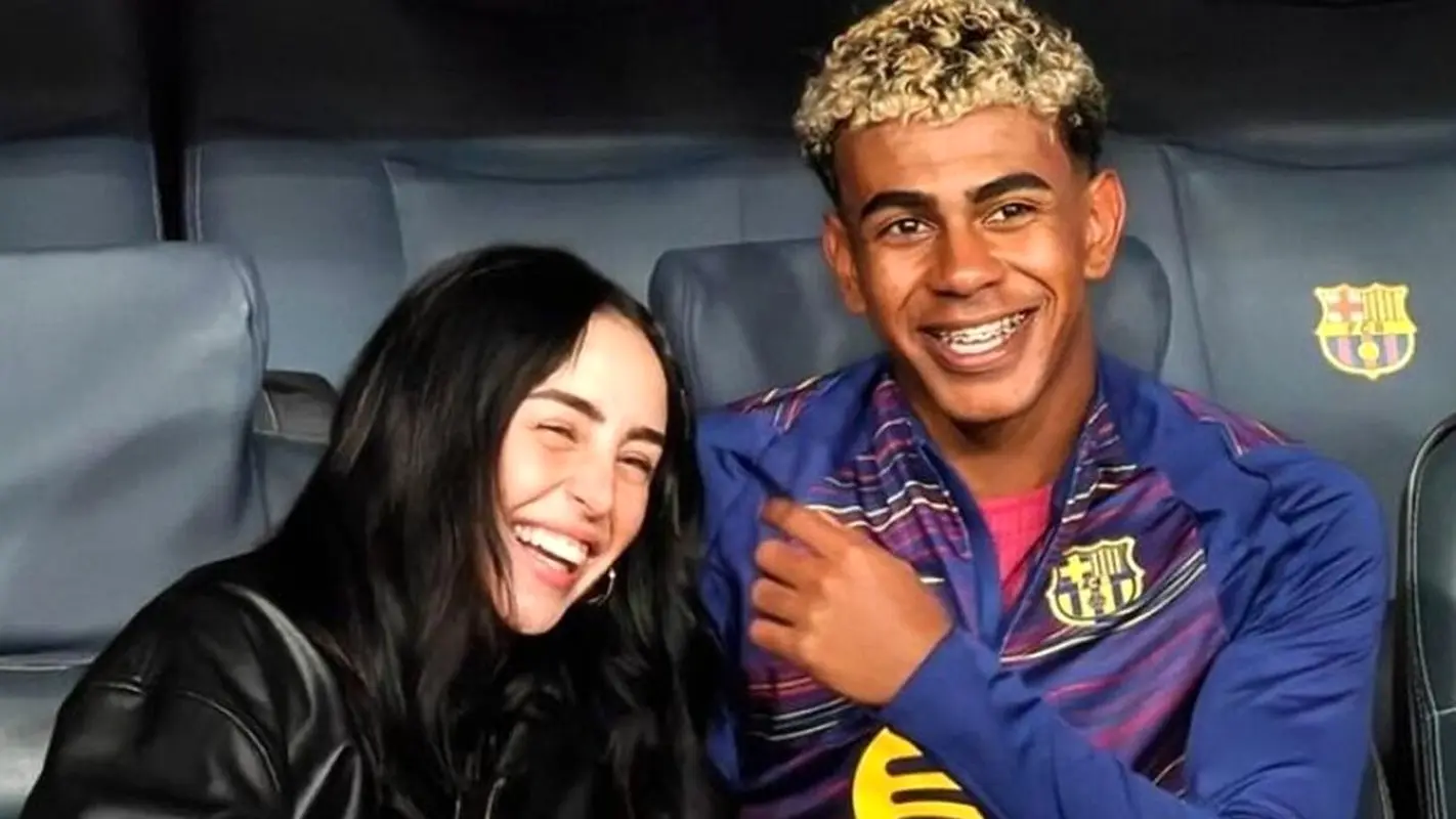 لامین یامال به دوست دخترش با این دختر خیانت کرد (عکس)