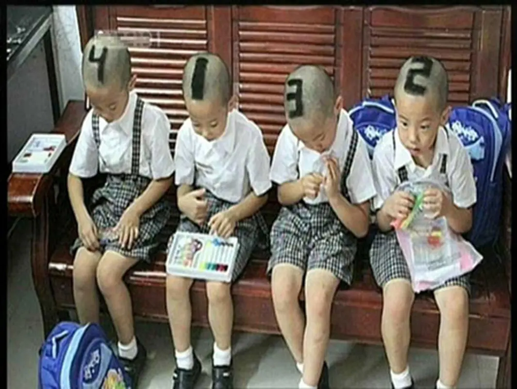 چهار قلوهای چینی، راهکار عجیب والدین برای تشخیصشان