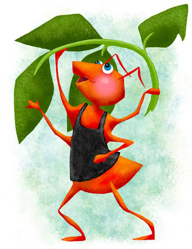 شعر برای کودکان، مورچه پا شکسته