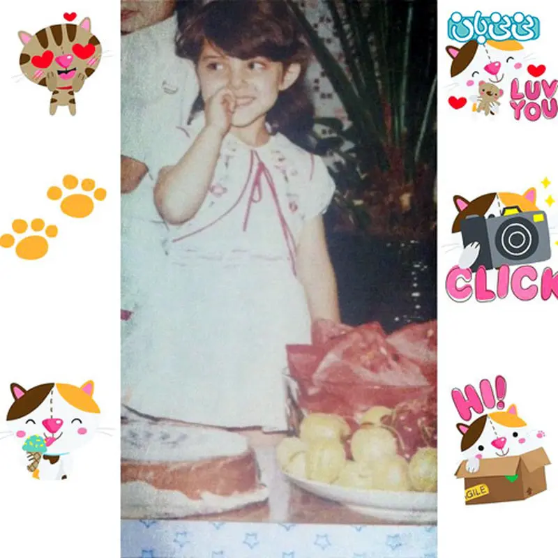 اینستاگرام لیلا اوتادی، عکس های کودکی