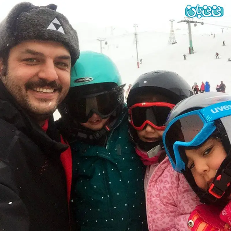 اینستاگرام سام درخشانی، کلی اسکی کردیم