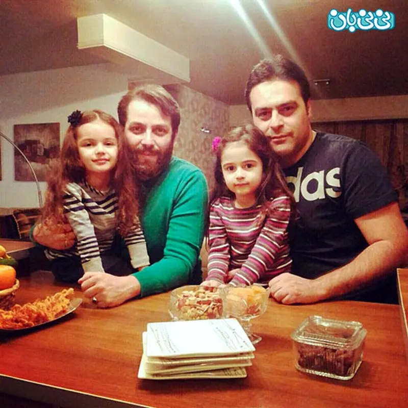 پسر ناصر حجازی، همراه دخترش جانان