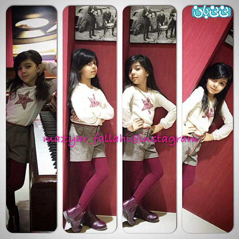 عکس های دختر مازیار فلاحی با ژست های مختلف!