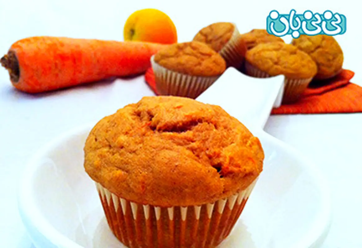 طرز تهیه کیک کودکانه، مافین هویج