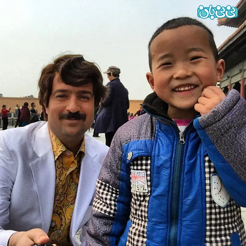 عکس احمد مهرانفر، کنار دوست چینی‌اش