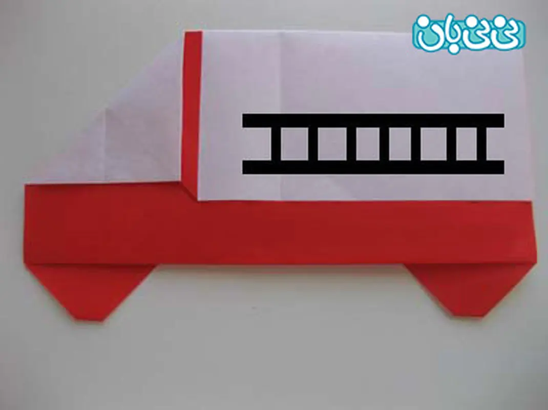 آموزش اوریگامی کودکانه، شکلِ کامیون
