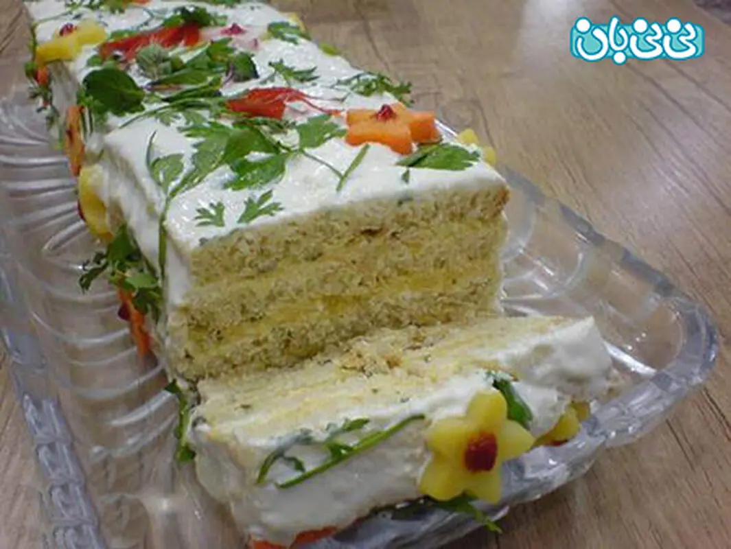 تزئین سالاد الویه برای جشن تولد