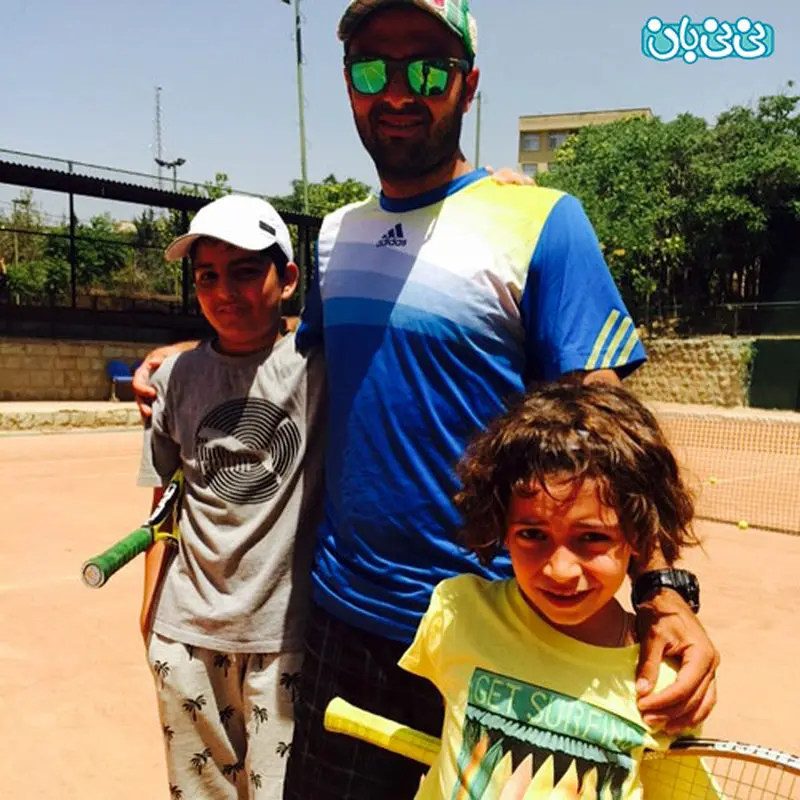 امیرکیان نجف زاده، همراه مربی تنیس