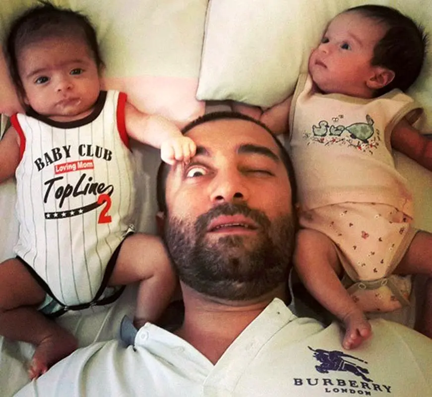 مجید صالحی بازیگر، گپی با او درباره دوقلو هایش