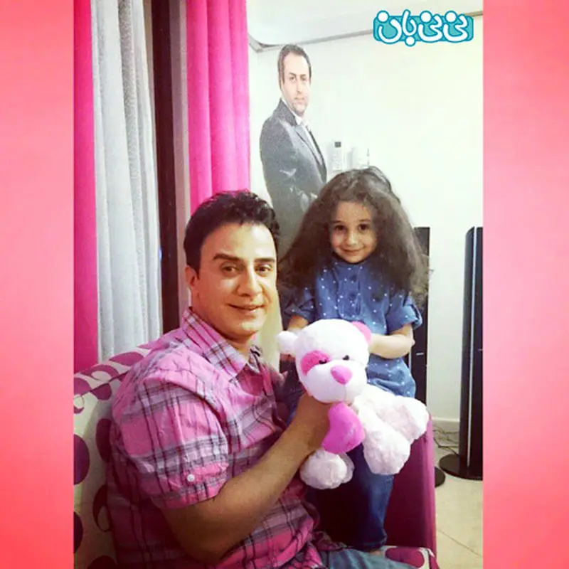 عکس عمو پورنگ و دختر بازیگر خنده بازار