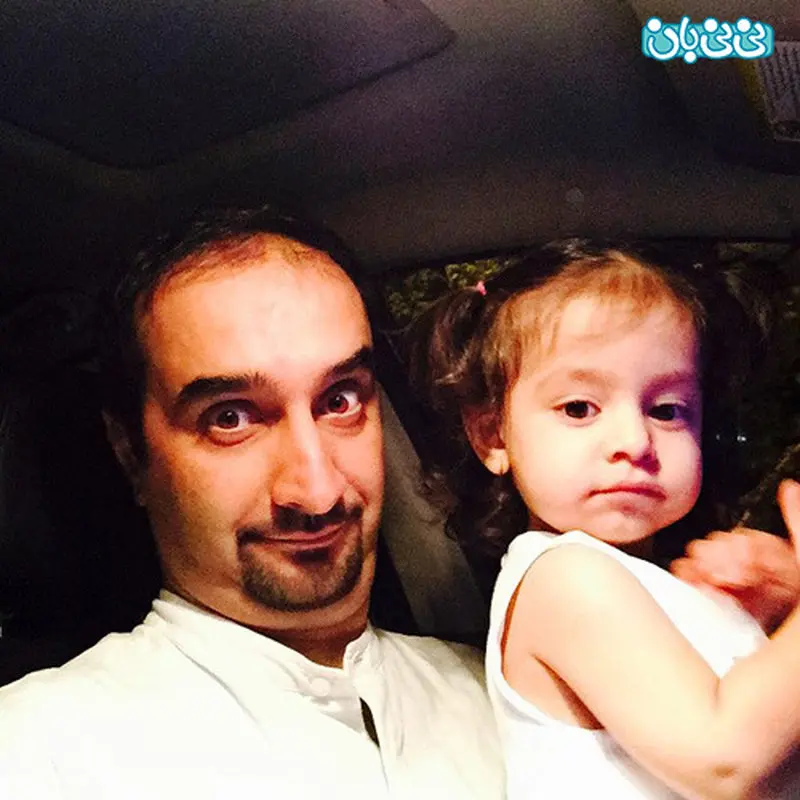 نیما کرمی و دخترش، یک سلفی دوتایی