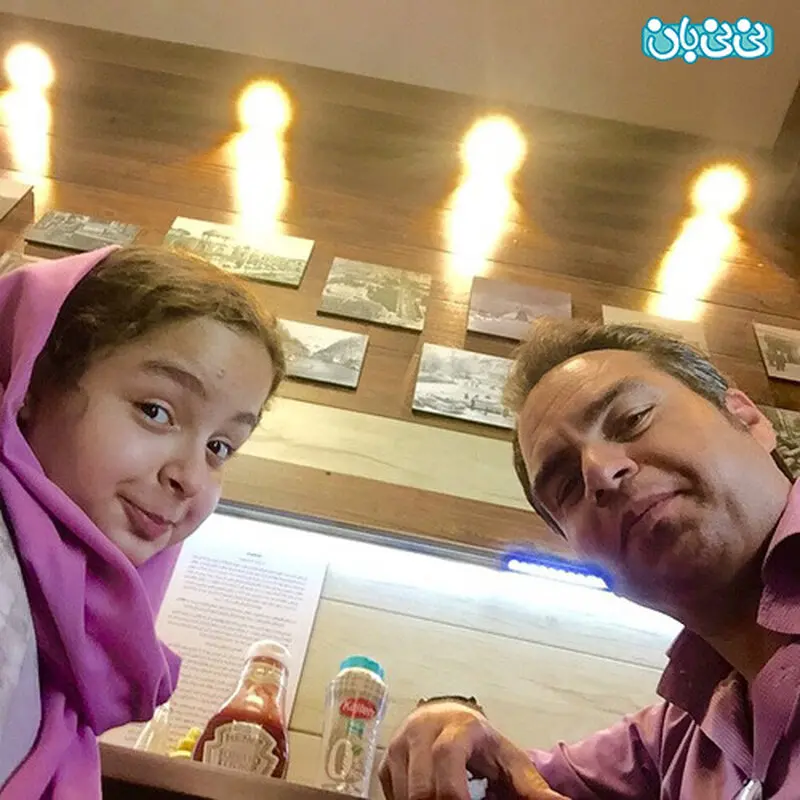 شهرام قائدی و دخترش، یک سلفی دیگر