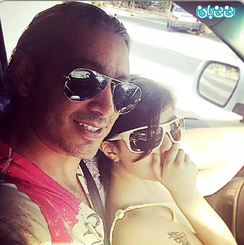 عکسهای مازیار فلاحی، سلفی جدید با دخترش