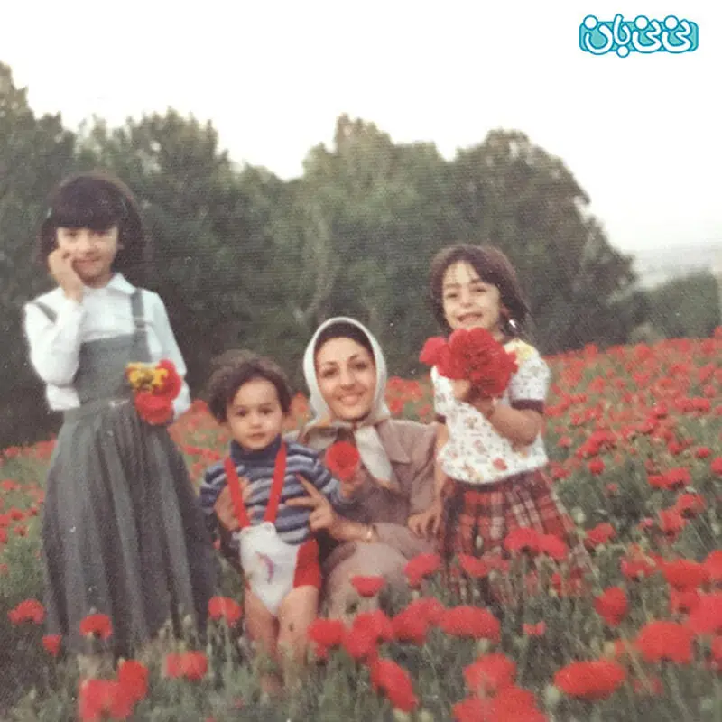 هانیه توسلی و مادرش، 35 سال پیش
