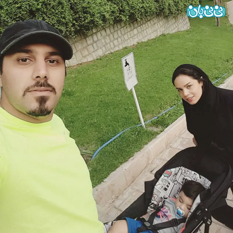 احسان خواجه امیری با خانواده، سلفی جدید