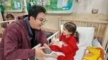 دیدار عمو پورنگ با کودکان بیمار و مجروح در جنگ