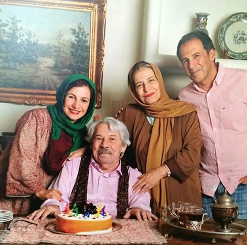 عکسی از کودکی لیلی رشیدی به همراه پدرش 