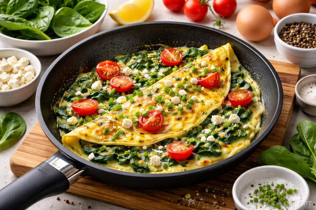 طرز تهیه املت اسفناج؛ صبحانه‌ای سالم، مقوی و سریع برای تمام اعضای خانواده