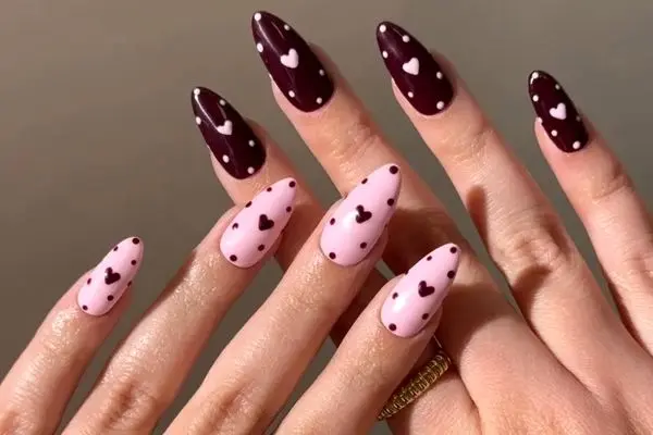 ۸ مدل شیک و ترند طراحی ناخن قلبی برای ولنتاین ۲۰۲۶