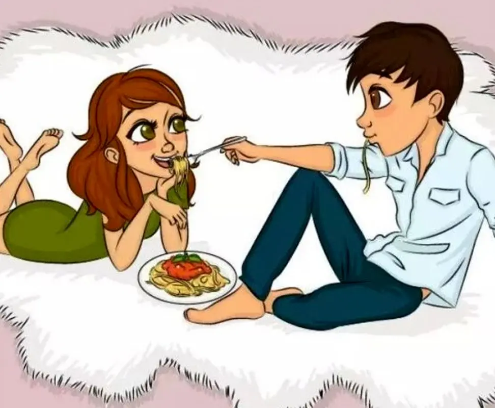 تصاویر خلاقانه از تفاوت رفتاری زن و مرد قبل و بعد از زادواج