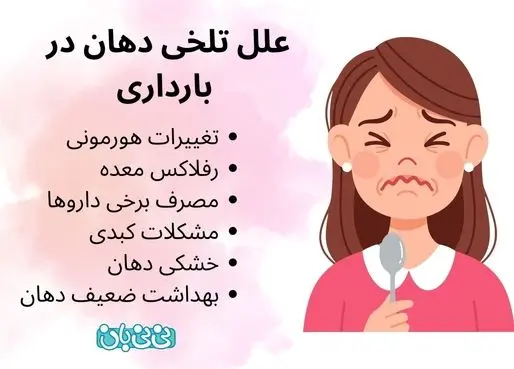 تلخی دهان در بارداری _ 7 دلیل + روش های درمان و پیشگیری