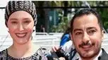 حرکات عاشقانه فرشته حسینی و نوید محمدزاده مقابل عکاسان / بذارید راحت باشیم! + فیلم
