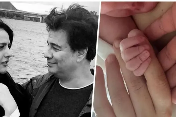 پیمان قاسمخانی برای دومین بار پدر شد + عکس میترا ابراهیمی با نوزادش