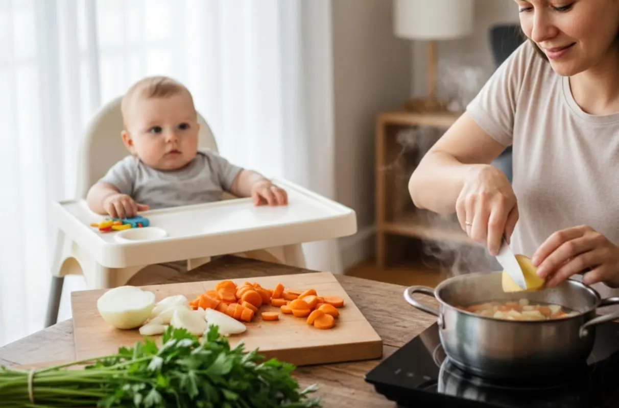 جدول شروع غذای کمکی نوزاد | غذاهایی که باید در لیست خود بگنجانید